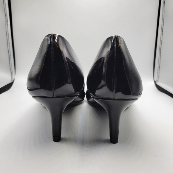 Dexflex Comfort Black Patent Leather Pumps Heels Sz 9 - Picture 3 of 11